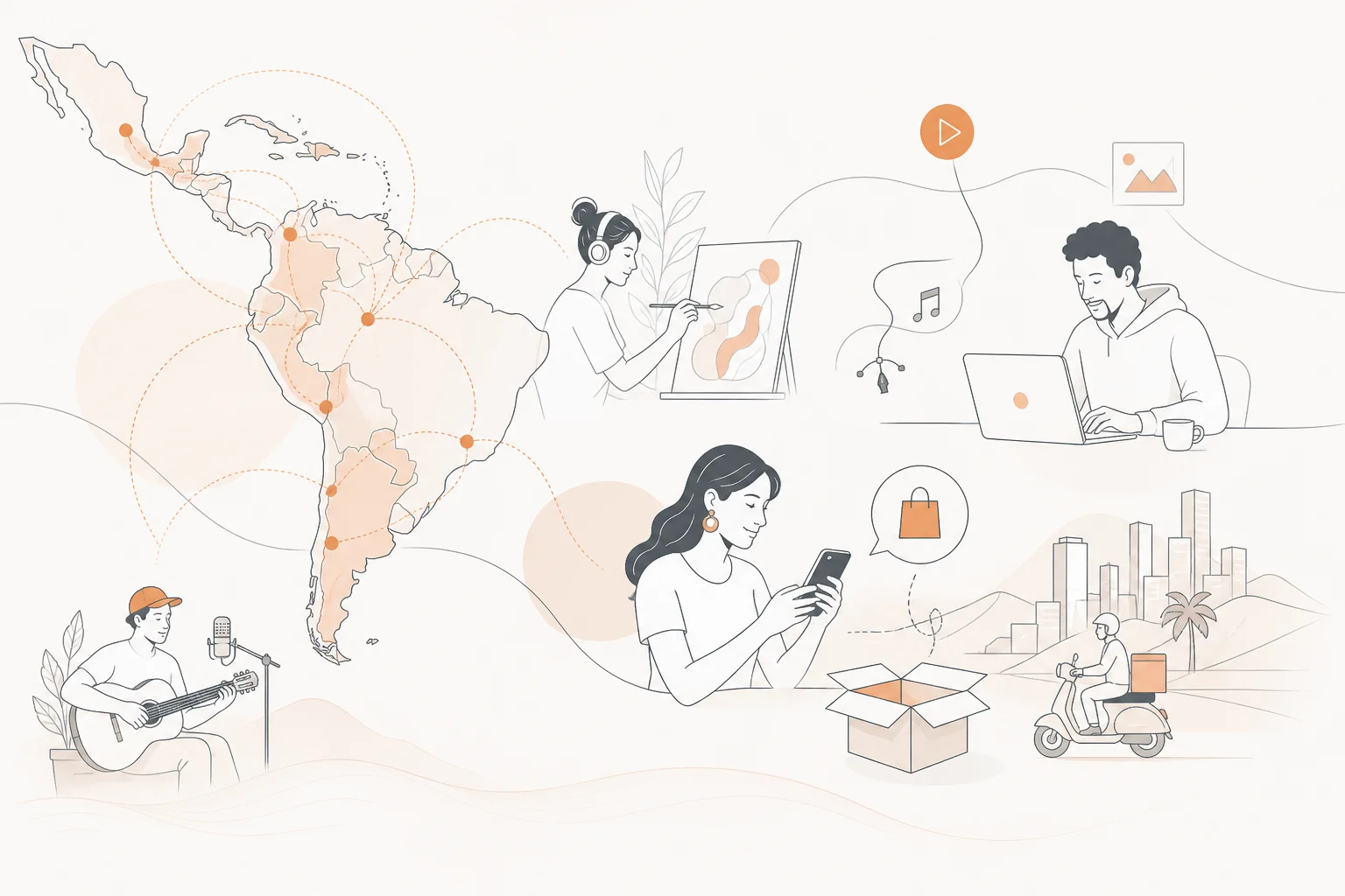 A expansão da economia criativa e do consumo digital na América Latina